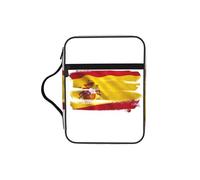 Tamiger Spanish Flag Print Bible Storage Bag Scripture Holder Religious Organizer Christian Gift Accessory
