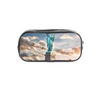 Tamiger Statue of Liberty in NYC Print Clear Pencil Case Transparent Stationery Organizer Pouch Travel Office Supplies