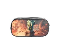 Tamiger Statue of Liberty in NYC Print Clear Pencil Case Transparent Stationery Organizer Pouch Travel Office Supplies