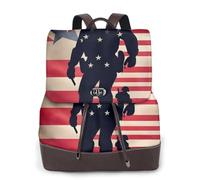 Tamiger Us Military Soldiers Patriotic Memorial Day Print Stylish Women'S Backpack Versatile Rucksack Daily Travel Bag Work Weekend Getaway