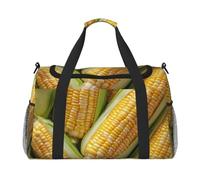 Tamiger Vegetable Corn Print Hand Travel Bag Lightweight Portable Carry-On Versatile Foldable Shoulder Tote
