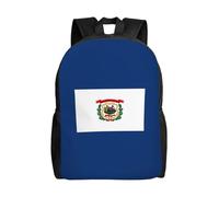 Tamiger West Virginia State Flag Print Unisex Backpack For Office Travel Hiking Daily Commutes Outdoor Adventures Bag