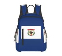 Tamiger West Virginia State Flag Print Unisex Lightweight Backpack Water-Resistant Travel Casual Bag Commuting Daypack