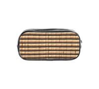 Tamiger Wicker Woven Pattern Print Clear Pencil Case Transparent Stationery Organizer Pouch Travel Office Supplies