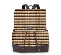 Tamiger Wicker Woven Pattern Print Stylish Women'S Backpack Versatile Rucksack Daily Travel Bag Work Weekend Getaway