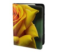 Tamiger Yellow Rose Picture Print 5.5in Passport Travel Document Wallet Unisex Gift for Vacations Business Trips