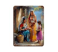 Tamil Nadu India Retro Poster Metal Tin Sign Chic Art Retro Iron Painting Bar People Cave Cafe Family Garage Poster Wall Decoration 12x16inch(30x40cm)