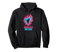 Tamil Pride Sri Lanka Chennai Heat Cool Heart Pullover Hoodie