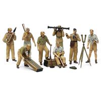 TAMIYA 300035343-1:35 Figure Set DAK Luftwaffe Artillery, Faithful Replica, Plastic Kit, Crafts, Model Kit, Assembly, Unpainted