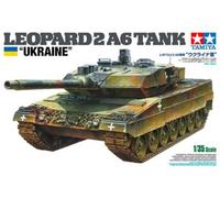 TAMIYA 25207 1:35 BW KPz Leopard 2 A6 (3) Ukr. Model Kit, Plastic Kit, Construction Kit for Assembly, Tank Construction Kit