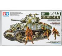 U.s. Medium Tank M4a3 Sherman 105mm Howitzer 1:35 Plastic Model Kit Tamiya