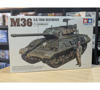 TAMIYA 35390 1:35 US M36 Jagdpanzer (1) - Model making, plastic kit, hobby, crafts, tank building kit, military construction, tank 1:35, stand model making