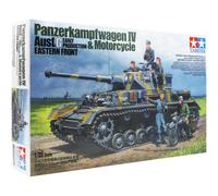 Tamiya 1/35 Panzerkampfwagen IV Ausf.G Motorcycle Military Model Kit 25209