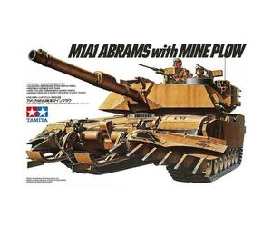 Tamiya 1/35 scale US American M1A1 Abrams tank with Mine Plough