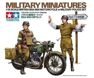 Tamiya 1/35 scale WW2 British BSA M20 Motorcycle w Military Police