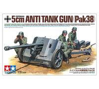 Tamiya 1:35 Scale WWII German 5cm Anti-Tank Gun (Pack38) Plastic Model Kit 35392