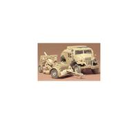 Tamiya, 1:35 WWII British 25 PDR field gun with vehicle, pack of 1; 300035044