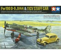 Tamiya 25213 FW190D-9 JV44 & Citroen Traction IICV Staff Car Set 1:48 Model Kit