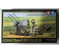 Tamiya 1/48 scale WW2 German 20mm Flak vierling 38 anti aircraft gun