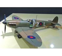 Tamiya TAM61119 Fahrzeug 61119-1:48 British Supermarine Spitfire Mk.I, Model Building, Plastic Kit, Unvarnished