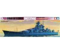 Tamiya 1/700 German Battleship Gneisenau Model Kit 77520 - Waterline Series
