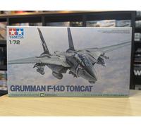 Tamiya 60795 1:72 Grumman F-14D Tomcat - Faithful Replica, Plastic Kit, Crafts, Model Kit, Assembly, Unpainted, Model Building, 1:72, Military Kit