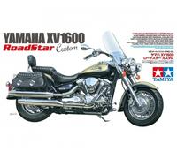 Tamiya 300014135 1:12 Yamaha XV1600 Roadstar Custom, faithful replica, model building, plastic kit, crafts, hobby, gluing, plastic kit, assembly, unpainted.