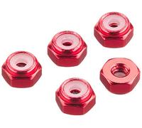 Tamiya 2 mm Red Self-Locking Nuts (5) Mini4WD Code 15493