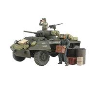 TAMIYA 25196-000 1:35 US M8 Greyhound Combat Patrol Set, True-to-Original Replica, Model Making, Plastic Kit, Crafts, Hobbies, Gluing, Model Kit, Assembly, Unpainted