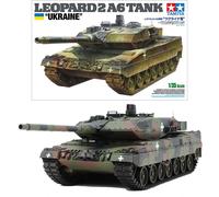 TAMIYA 25207 1:35 BW KPz Leopard 2 A6 (3) Ukr. Model Kit, Plastic Kit, Construction Kit for Assembly, Tank Construction Kit
