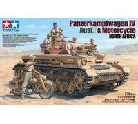 Tamiya 25208 1:35 German PzKpfw.IV AUSF.F with Krad DAK Model Building Plastic Kit, Hobby, Crafts, Gluing, Model Kit, Model, Assembling