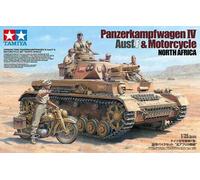 Tamiya 25208 1:35 German PzKpfw.IV AUSF.F with Krad DAK Model Building Plastic Kit, Hobby, Crafts, Gluing, Model Kit, Model, Assembling