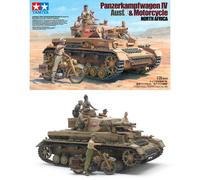 Tamiya 25208 1:35 German PzKpfw.IV AUSF.F with Krad DAK Model Building Plastic Kit, Hobby, Crafts, Gluing, Model Kit, Model, Assembling
