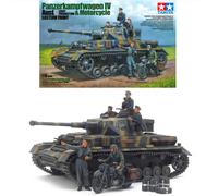 Tamiya 25209 Panzer PzKpfw IV Ausf.G Early and Motorcycle 1:35 Model Kit