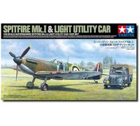 Tamiya 1/48 Supermarine Spitfire Mk.I & Light Utility Car10HP Set 1:48 kit 25211