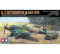 Tamiya 25212 Illyushin IL-2 Sturmovik & GAZ-67B Set 1:48 Model Kit