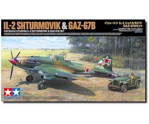 Tamiya 25212 Illyushin IL-2 Sturmovik & GAZ-67B Set 1:48 Model Kit