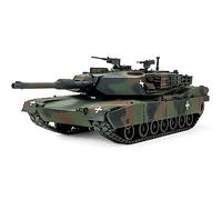 Tamiya 25216 1:35 US M1A1 Abrams Ukraine Model, Plastic, Assembly, Detailed Replica, Tank Kit, Geformte Farbe