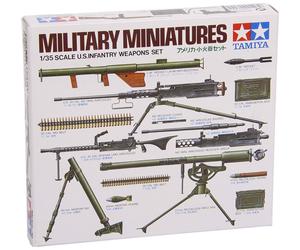 Tamiya 300035121-1:35 Diorama Set US Infantry Weapons (US IMPORT)