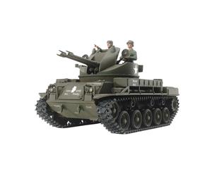 TAMIYA 300035161 Military 1:35 US Flak Tank M42 Duster, Faithful Replica, Model Building, Plastic Kit, Crafts, Hobby, Gluing, Plastic Kit, Assembly,