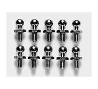 TAMIYA 300050592 - DF-02 Ball Head M3 (10), 5 mm, Silver