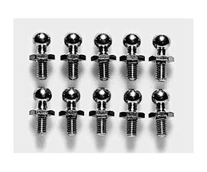 TAMIYA 300050592 - DF-02 Ball Head M3 (10), 5 mm, Silver