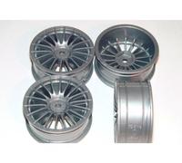Tamiya 300051046 - 1:10 Wheels 18-Spoke Gray 24 Mm (4) - New