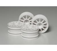 Tamiya 300051237 - M-Chassis 11-Spoke Wheels White (4) - New