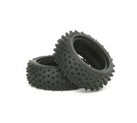 Tamiya 300053088 - DF-02 Square-Spike Front Tyres 60/24, Pack of 2