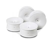 Tamiya 300053475 - 1:10 Dish Wheels White 24mm (4) - New