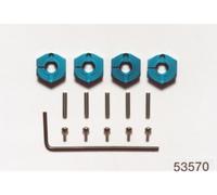 Tamiya 300053570 - Radmitnehmer Alu 4Mm - New