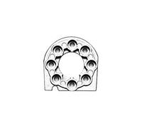 TAMIYA 300053666 - TT-01/DF-02 Aluminium Engine Mount