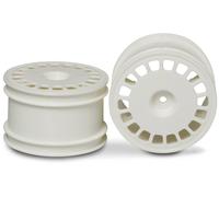 Tamiya 300053881 - DF-03 Buggy Rims Dish Rear 62/35, Pack of 2, White