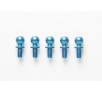 Tamiya 300053906 - DB-01 Aluminum Ball Head 5X5Mm (5) Blue Anodized - New